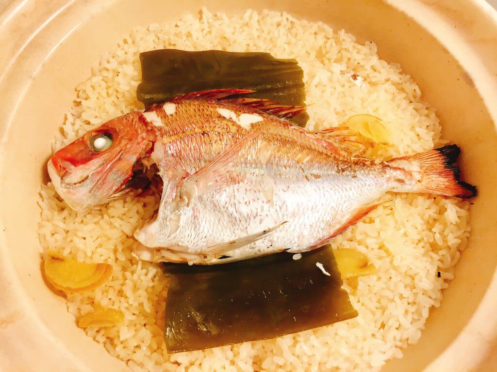 相模湾lt五目で釣った魚がうまいのなんの 土鍋鯛めしをつくる Oretsuri 俺釣