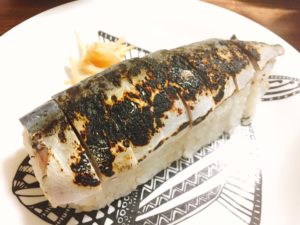 手作り炙りしめ鯖寿司