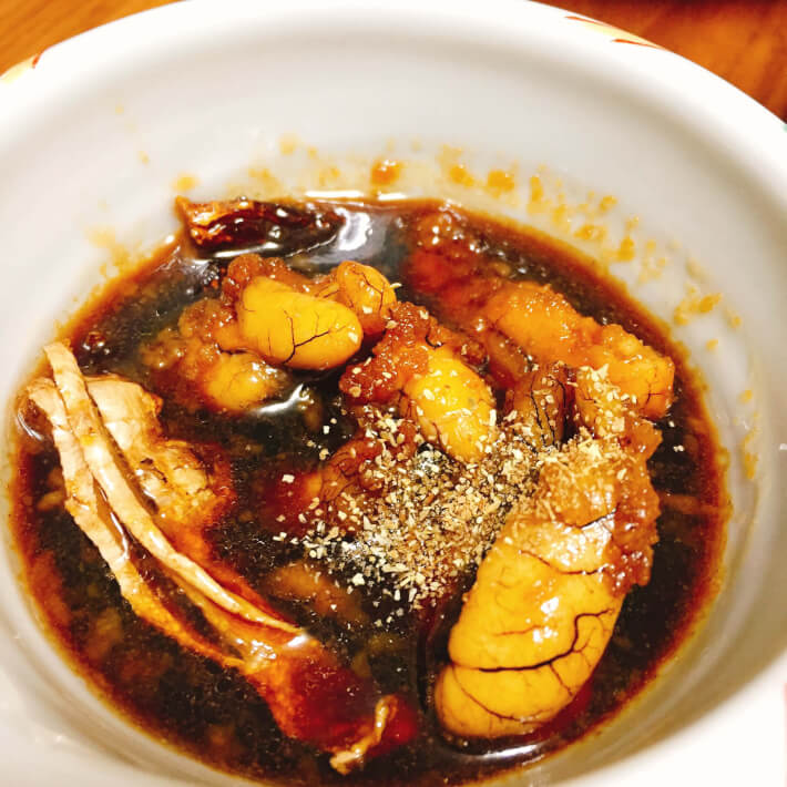 釣り料理 東京湾産黄アジの脂卵煮
