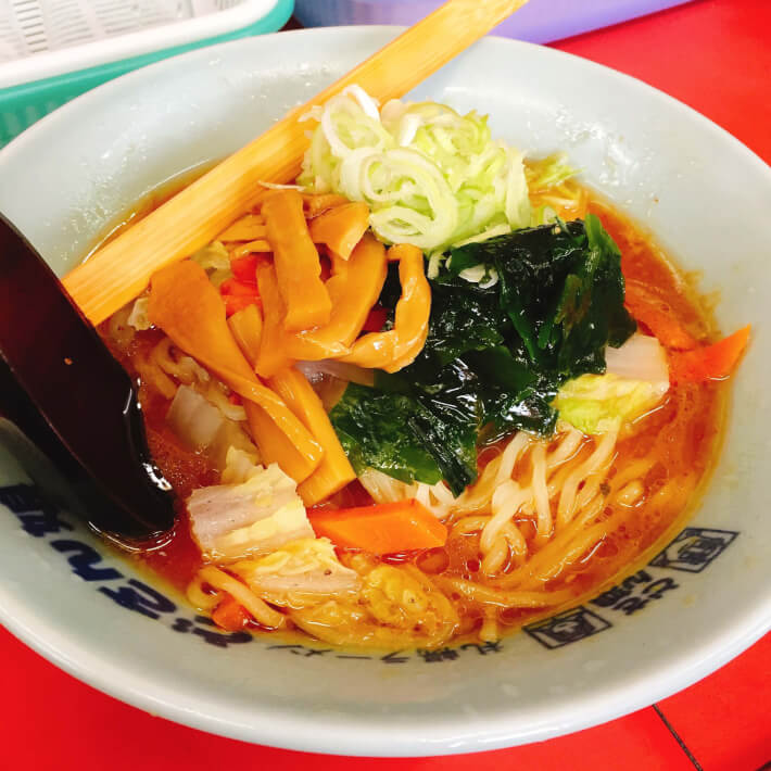 伊豆大島のどさんこラーメンの味噌ラーメン Oretsuri 俺釣