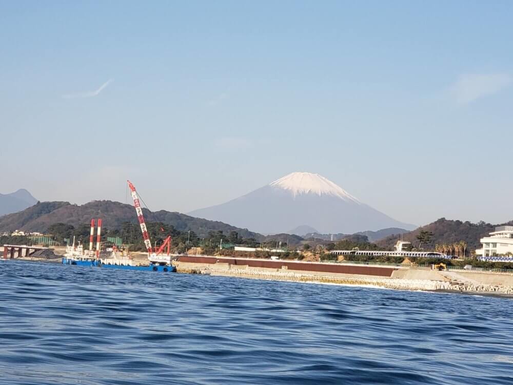 大磯からみた富士山