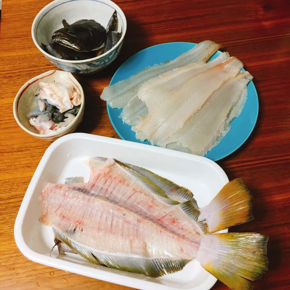 東京湾のヒラメと黄アジを淡口醤油でキリっと食べてみた Oretsuri 俺釣