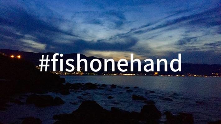 #fishonehand