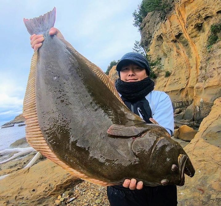 記録級 95cm9 2kgの巨大ヒラメをオカッパリ泳がせ釣りで仕留めた冒険 Oretsuri 俺釣